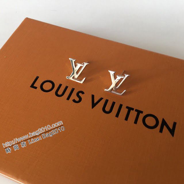 Louis Vuitton新款飾品 路易威登經典字母耳釘 LV玫瑰金銀色金色字母耳環  zglv2179
